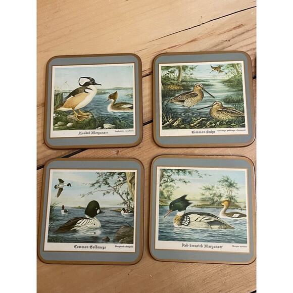 Vintage set of 6 Pimpernel Drink Coasters. Ducks. Waterfowl. Made in England - Picture 2 of 5